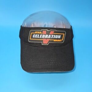 Star Wars Celebration V 2010 Official Event Sun Visor Hat Black Adjustable